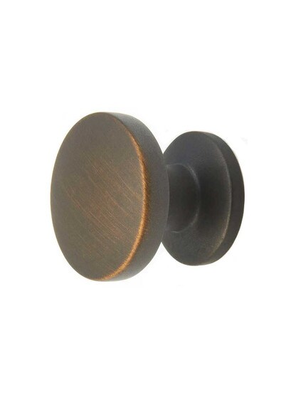 Northport Round Knob - 1 3/8 inch Diameter in Ancient Bronze.